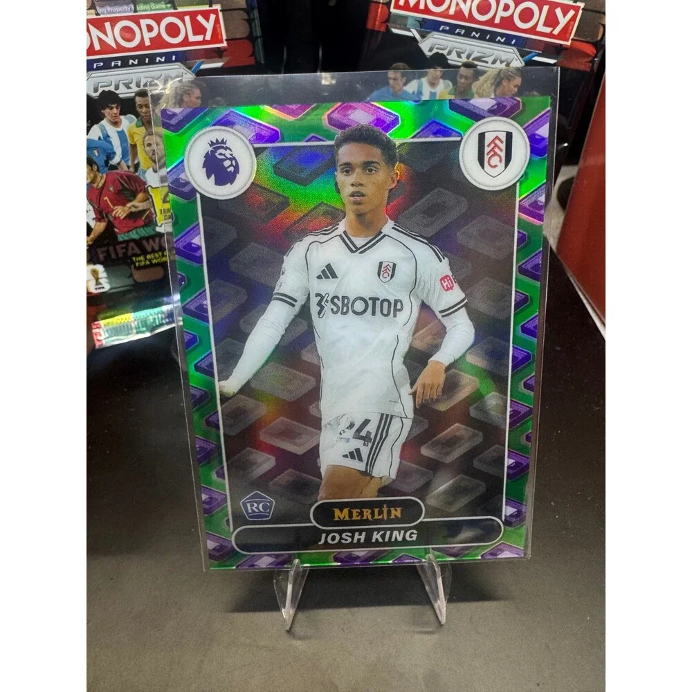 2026 Topps Merlin Premier League #91 Josh King, Fulham RC VHS Refractor